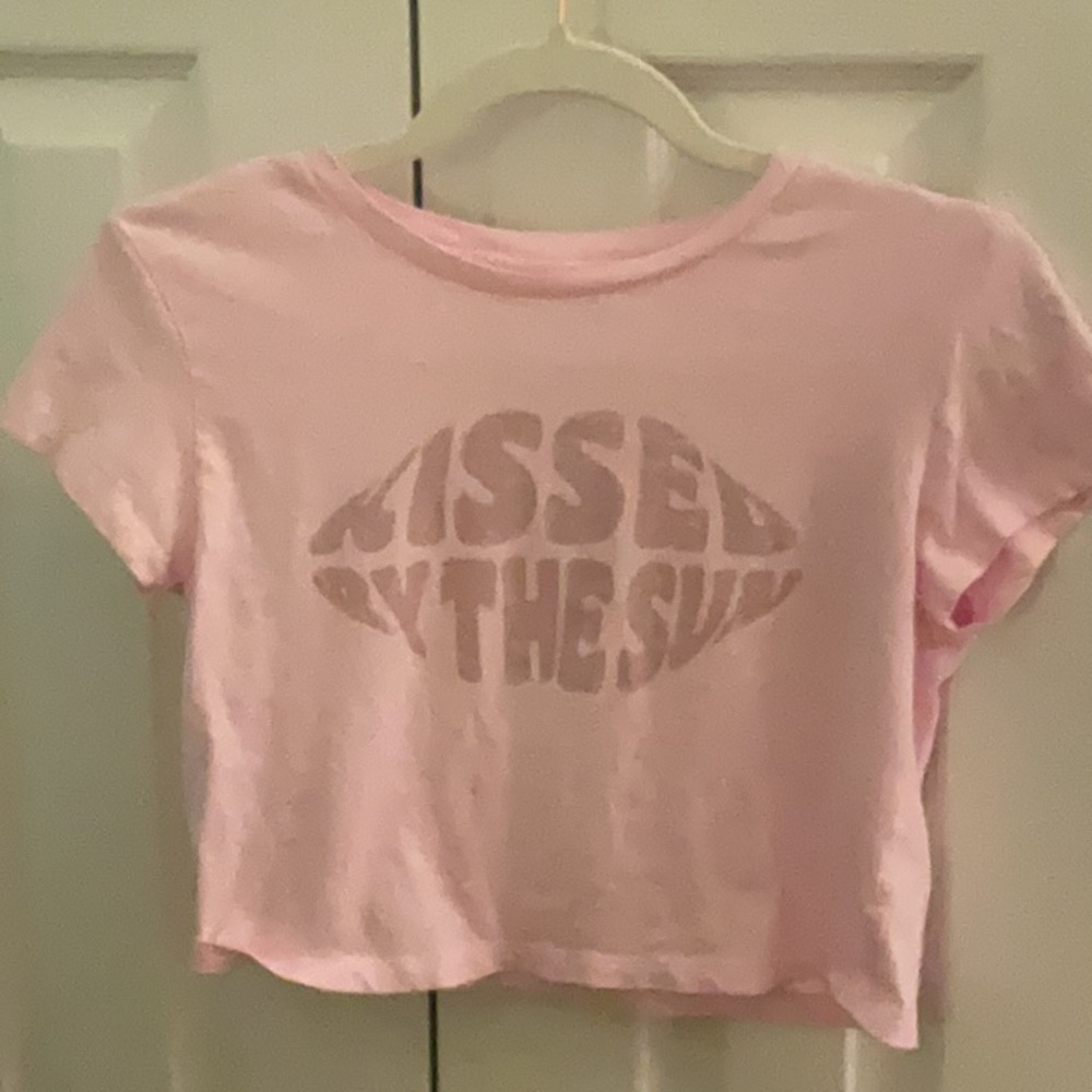 Aerie graphic cropped tee women’s small